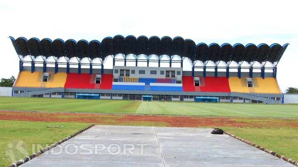 Stadion Benuo Taka yang ditawarkan Pemerintah Kabupaten PPU kepada Persiba Balikpapan. Copyright: © Teddy Rumengan/INDOSPORT